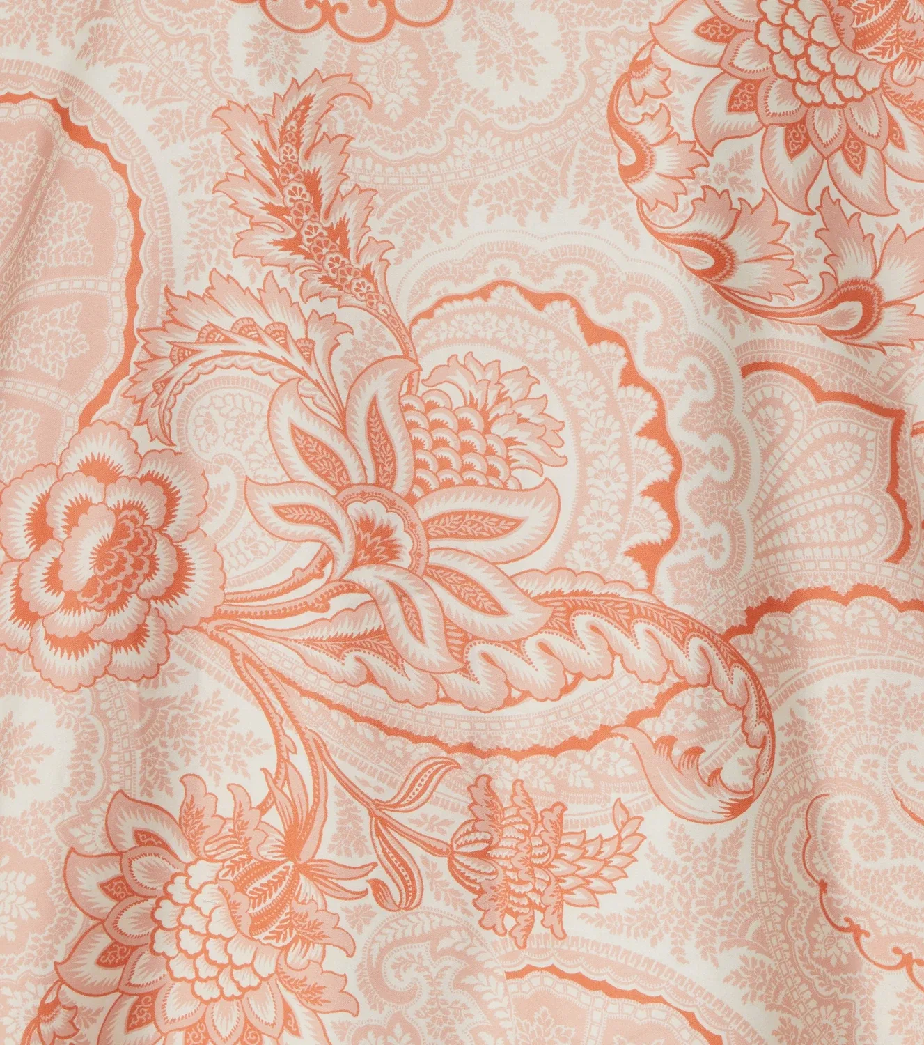 Халат с принтом Bloom Paisley, Etro, оранжевый — фото 2