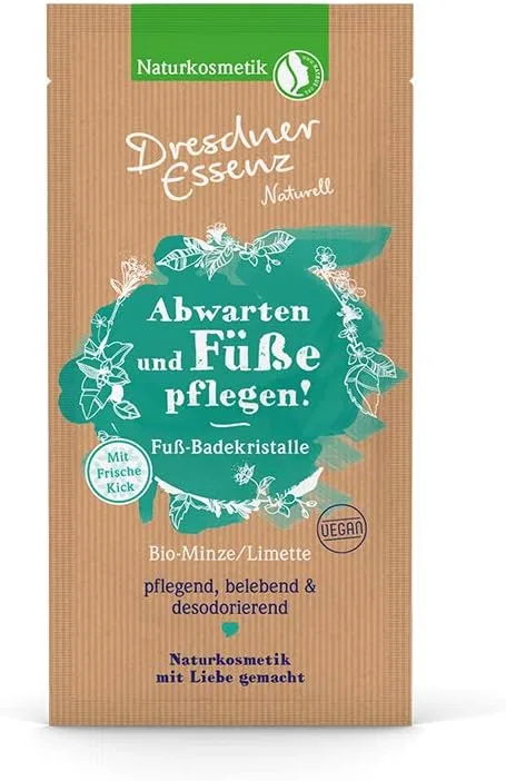 Соль для ванны для ног Organic Mint Lime Dresdner Essenz 40 г