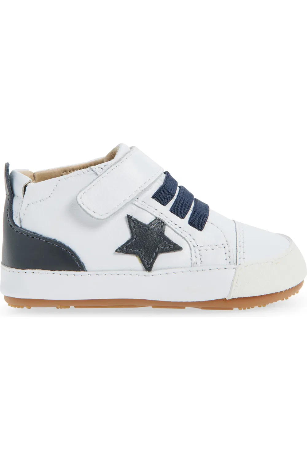 Детские кроссовки на регулируемой липучке Platinum Bub OLD SOLES, Snow/Navy/Navy — фото 3