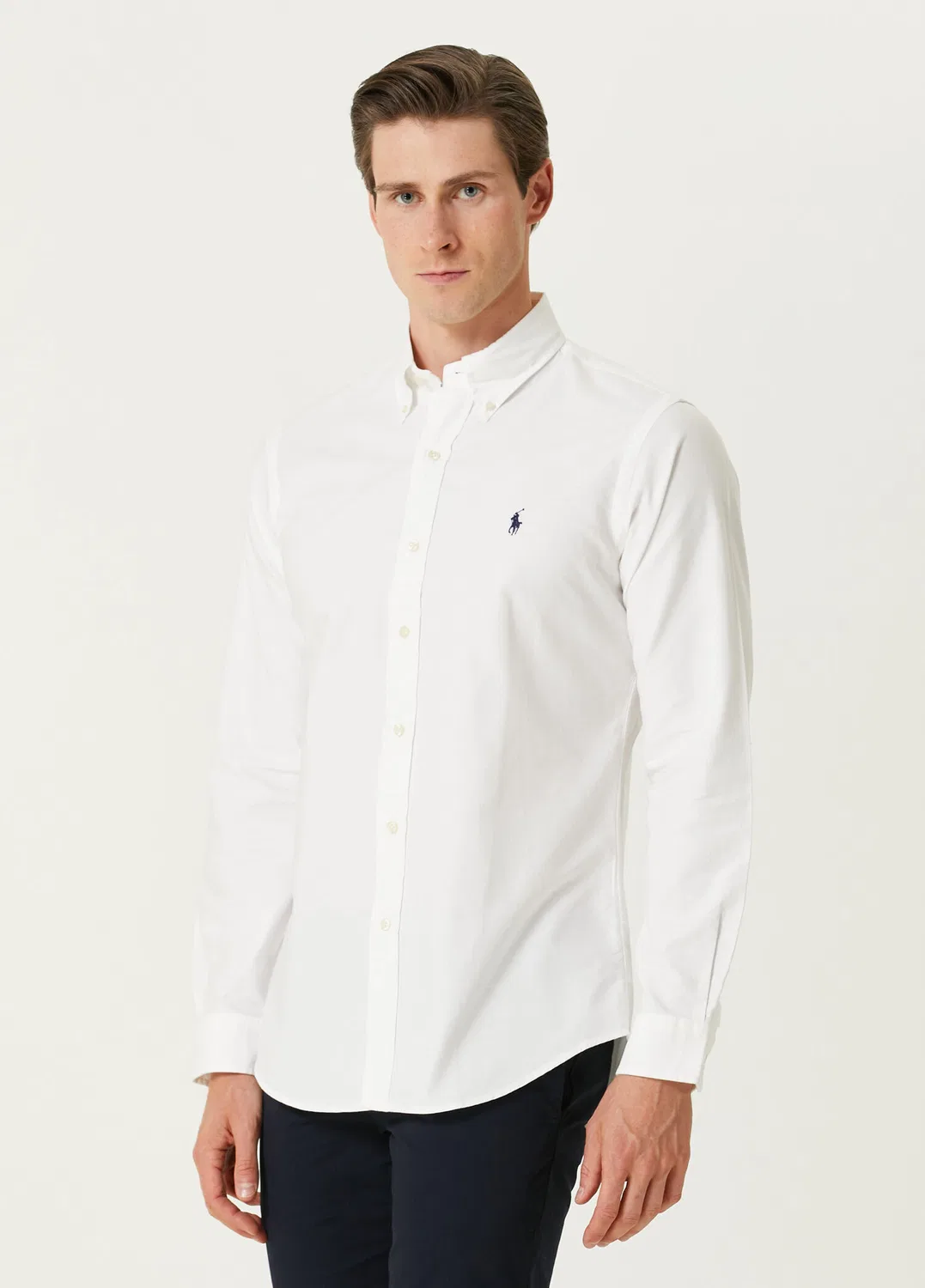 Рубашка Oxford Custom Fit Polo Ralph Lauren, белый — фото 3