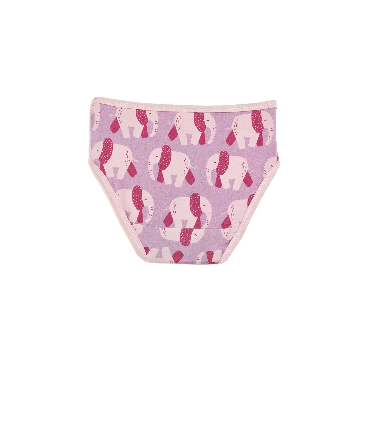 Детский набор нижнего белья с принтом, 3 шт. (для маленьких детей) Print Girl's Underwear Set of 3 (Little Kid) Kickee Pants Kids, Blossom Breeze Stripe, Rosehip & Lavender Pink Elephants — фото 2