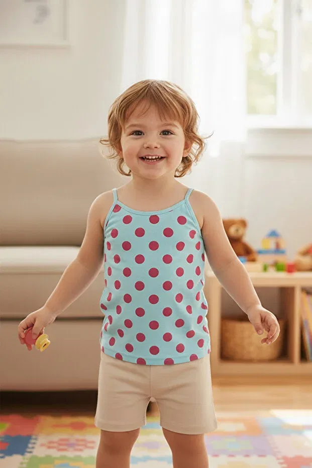 Детское для девочек нижнее белье с принтом Panda printed Fulla Moda, Mint — фото 2