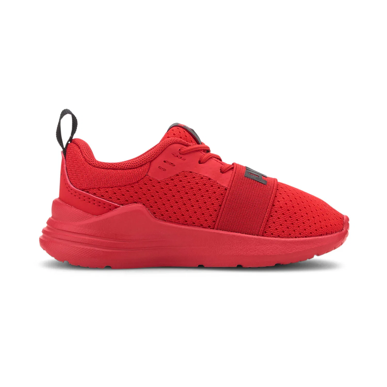 Детские кроссовки с контрастным логотипом Wired Run Puma, Rot Scharlachrot Schwarz — фото 3