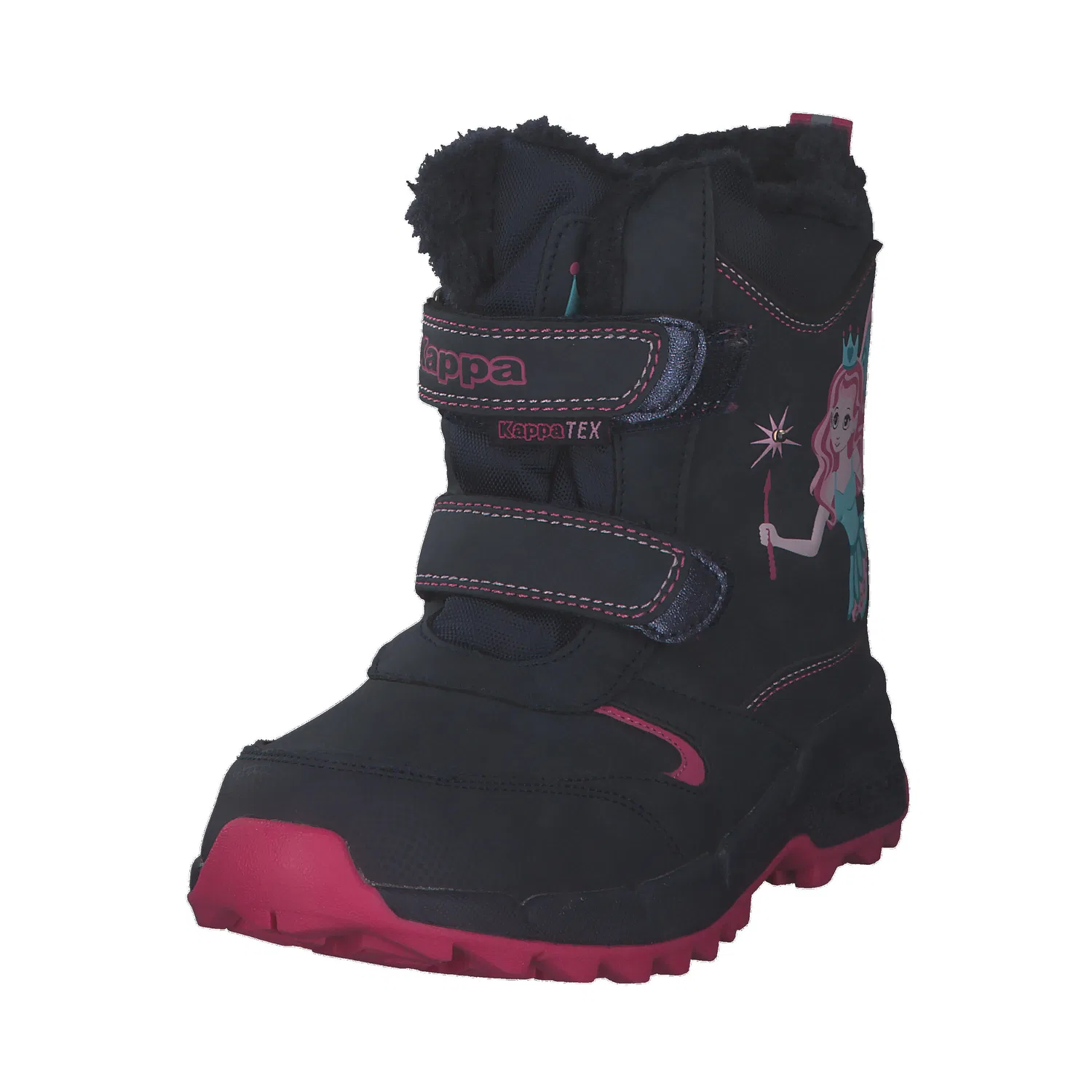 Детские зимние ботинки для девочек с мембраной FEYA TEX Kappa, Dark Blue / Pink — фото 4