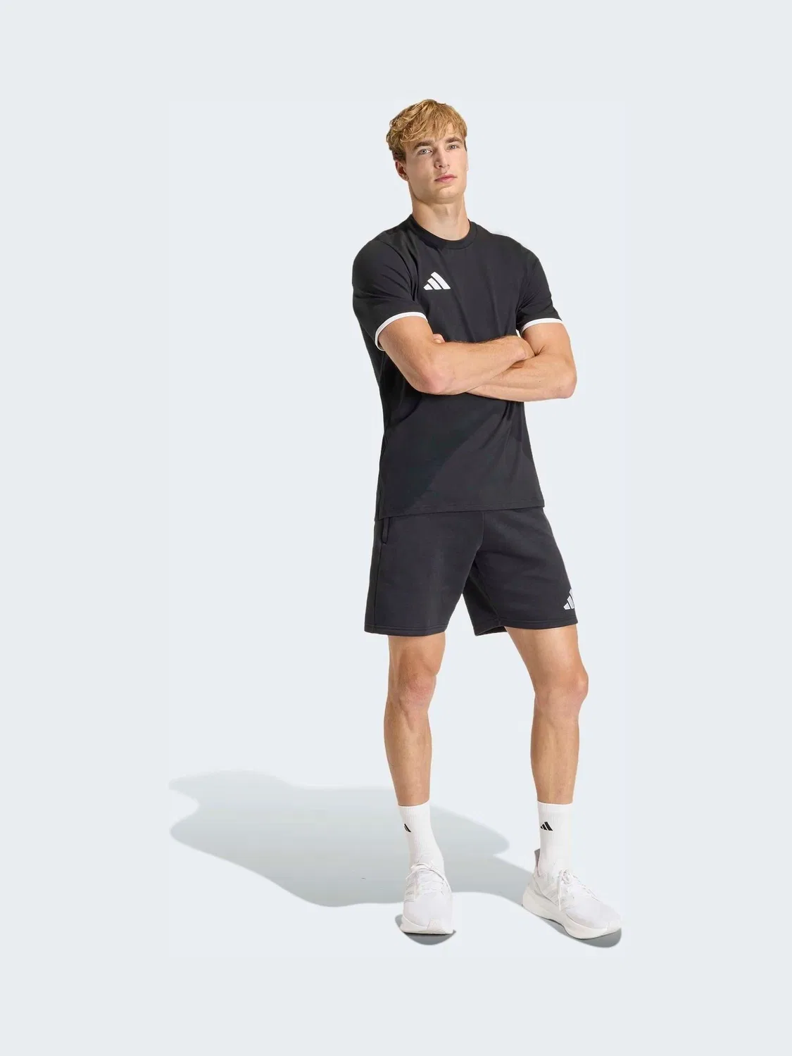 Шорты тренировочные Entrada adidas, черный — фото 3