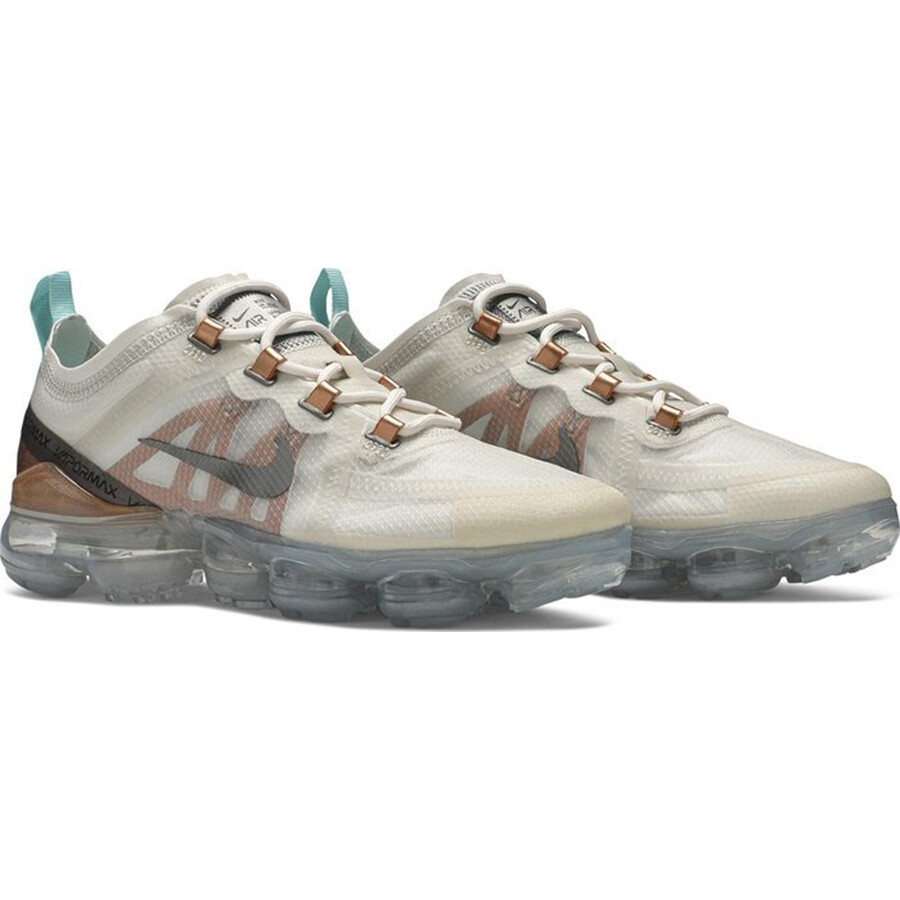 Кроссовки Nike Wmns Air VaporMax 2019 SE 'Phantom Metallic Pewter', бежевый/мультиколор — фото 2