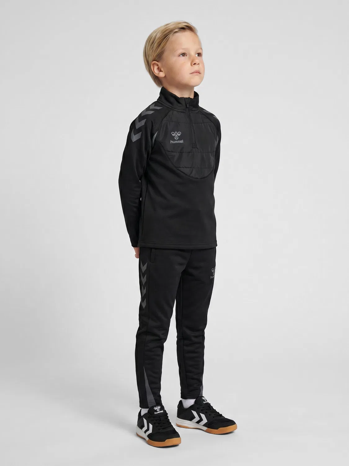 Детские спортивные штаны для тренировок Hmlbtc Winter Training Pants Kid Hummel, Schwarz Grau — фото 3