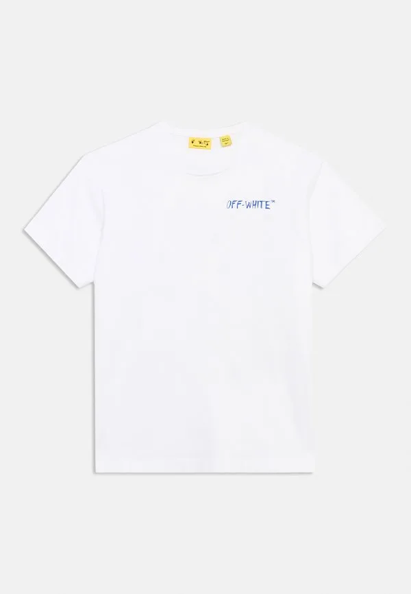 Футболка с принтом в виде эскиза стрелы Off-White, White — фото 3