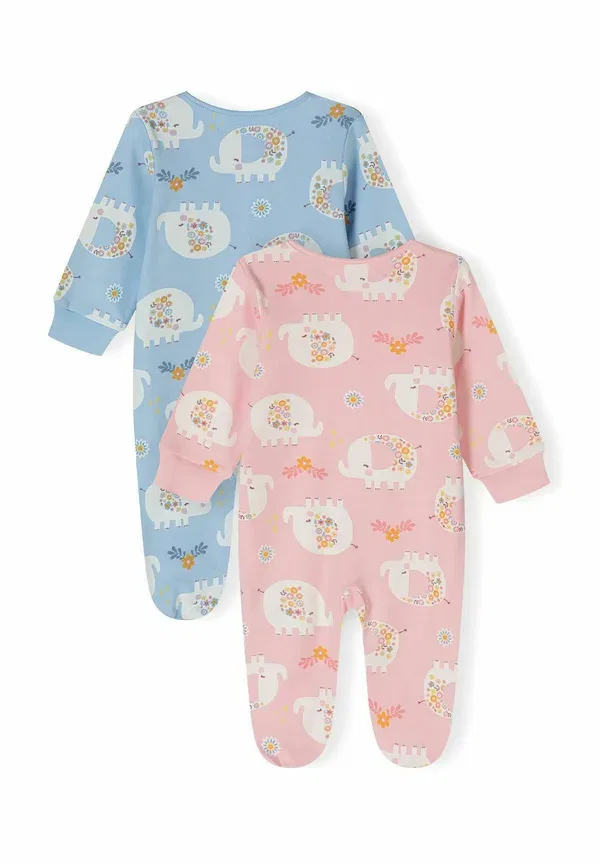 Комплект из 2 спальных мешков с принтом, Minoti, Light Blue, Light Pink, светло-розовый/светло-голубой — фото 3