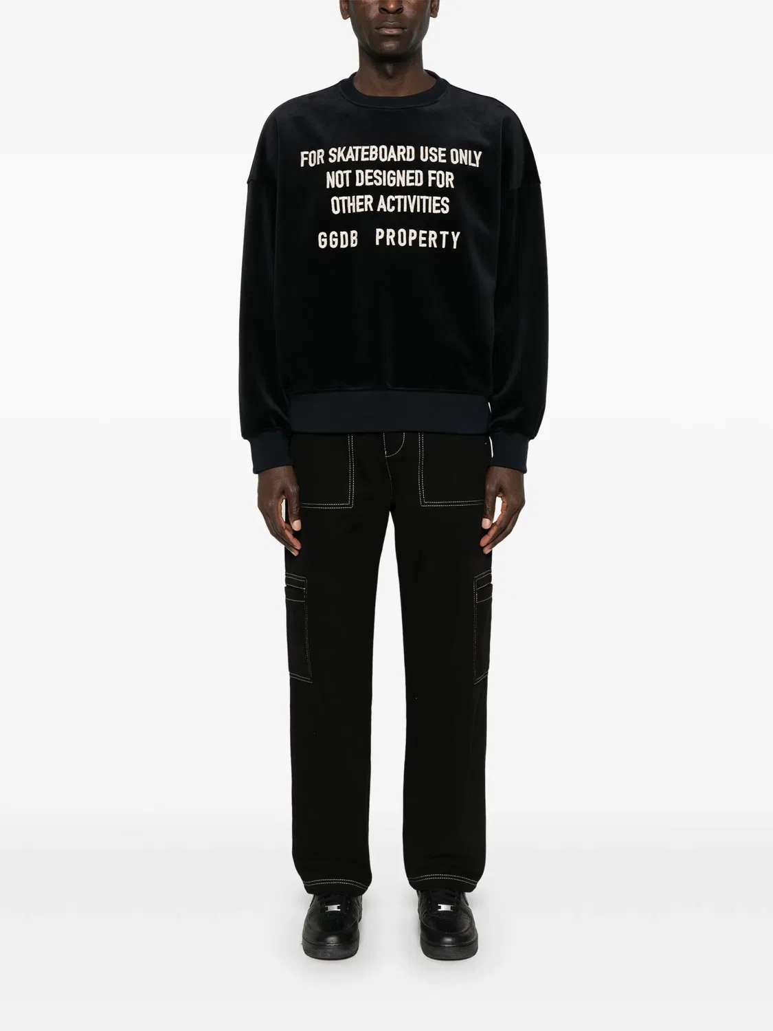Golden Goose Свитшот с нежным синим окрашиванием — фото 3