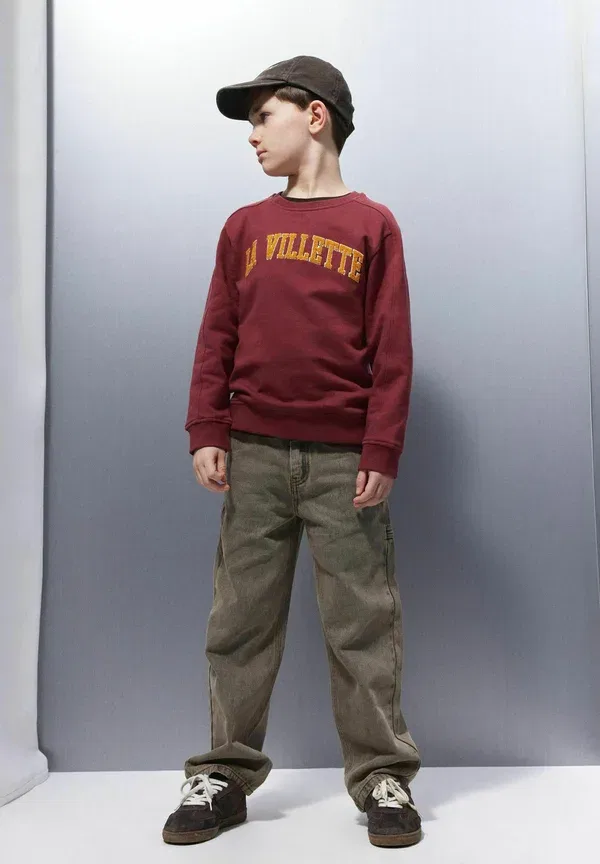 Свитшот хлопковый Sweat regular fit Name It, burnt russet, рыжий