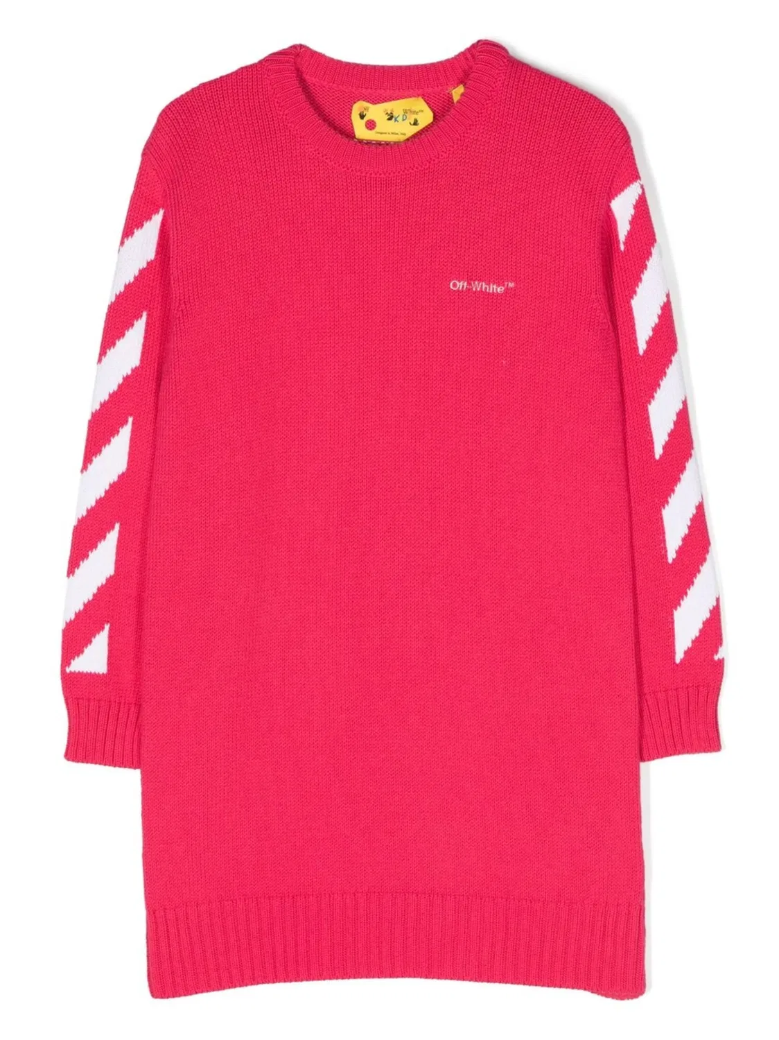 Платье‑футболка с принтом Arrows OFF-WHITE, розовый
