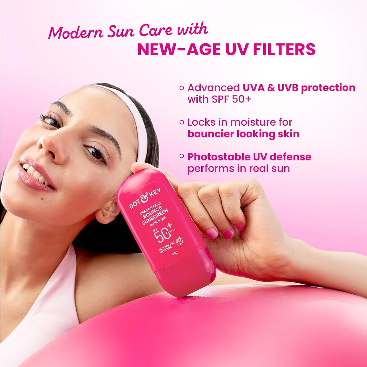 Солнцезащитный крем-гель Dot & Key SPF 50+ PA++++, 50 мл — фото 4