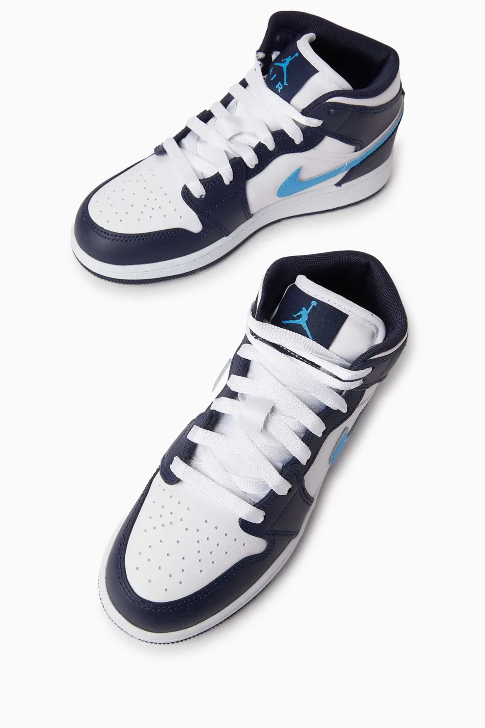 Кроссовки кожаные Air Jordan 1 Jordan, синий — фото 2