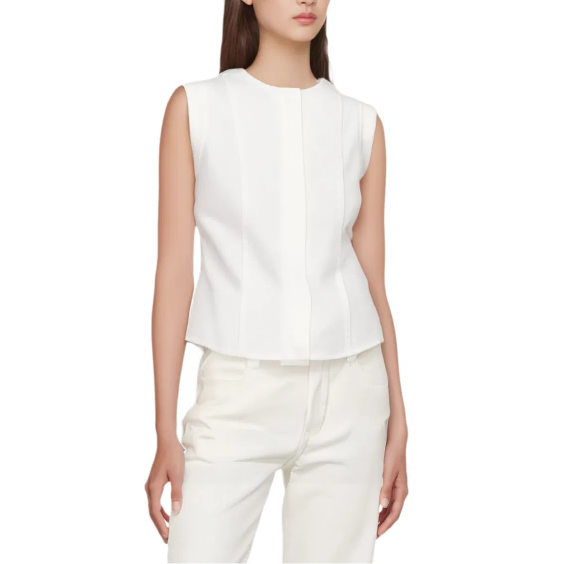 Женская рубашка ZW Shirt Frosted White, ZARA, Frosted White — фото 4