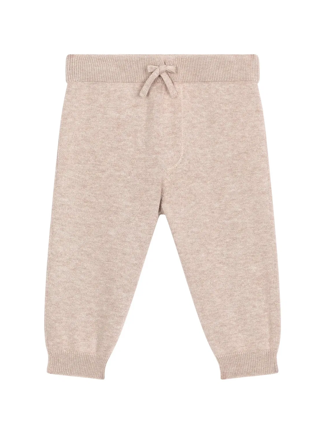 Спортивные брюки с кулиской и логотипом Dolce & Gabbana Kids, нейтральные цвета