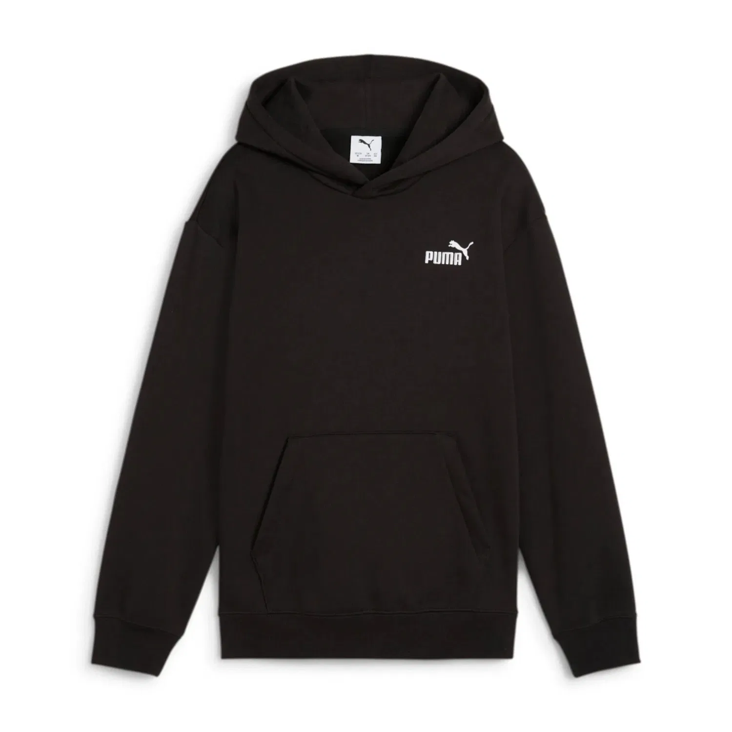 Детское худи с принтом ESS Small No. 1 Logo Relaxed Hoodie FL Puma, Schwarz