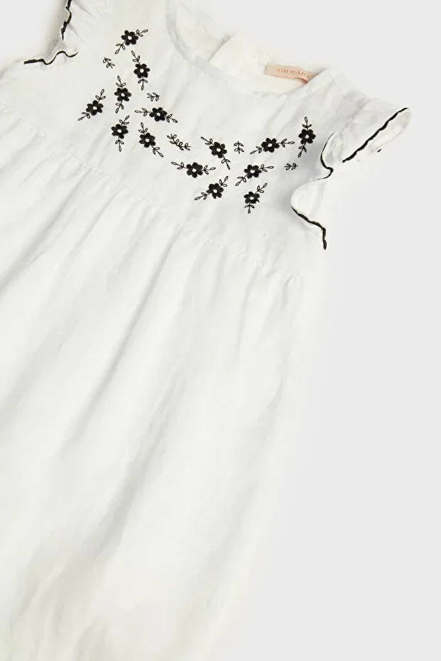 Детский комбинезон для девочек хлопковый Gb Baby, White — фото 3