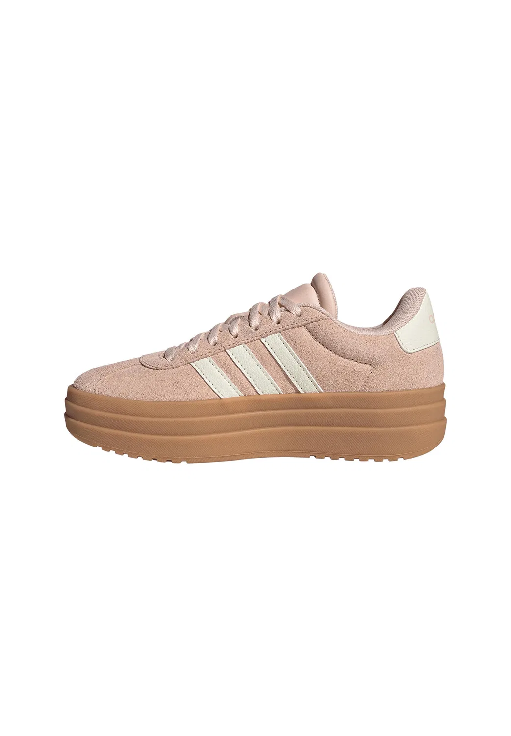 Детские кроссовки с текстильным верхом VL Court Bold Adidas, Rosa Weiss Magentapink — фото 3