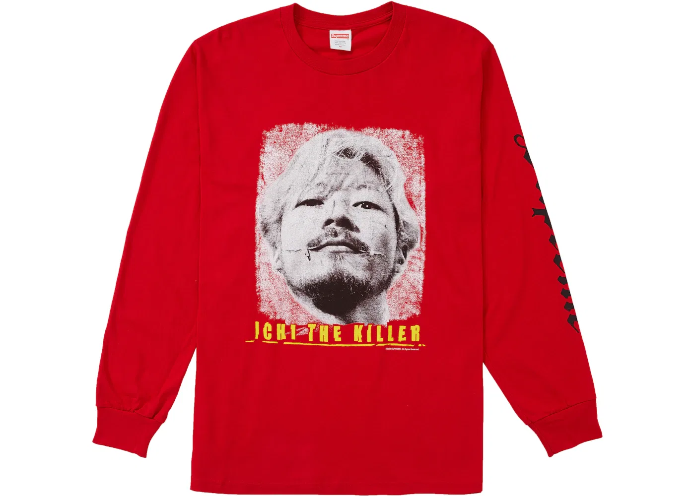 Мужская футболка с длинным рукавом Supreme Ichi The Killer L/S Tee, Red