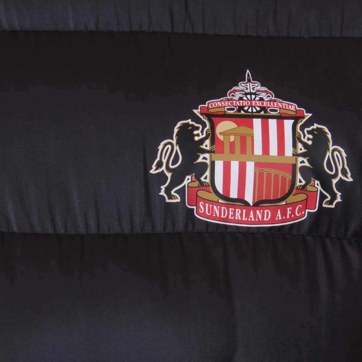 Детская куртка с капюшоном стеганая зимняя Sunderland Afc, Black — фото 3