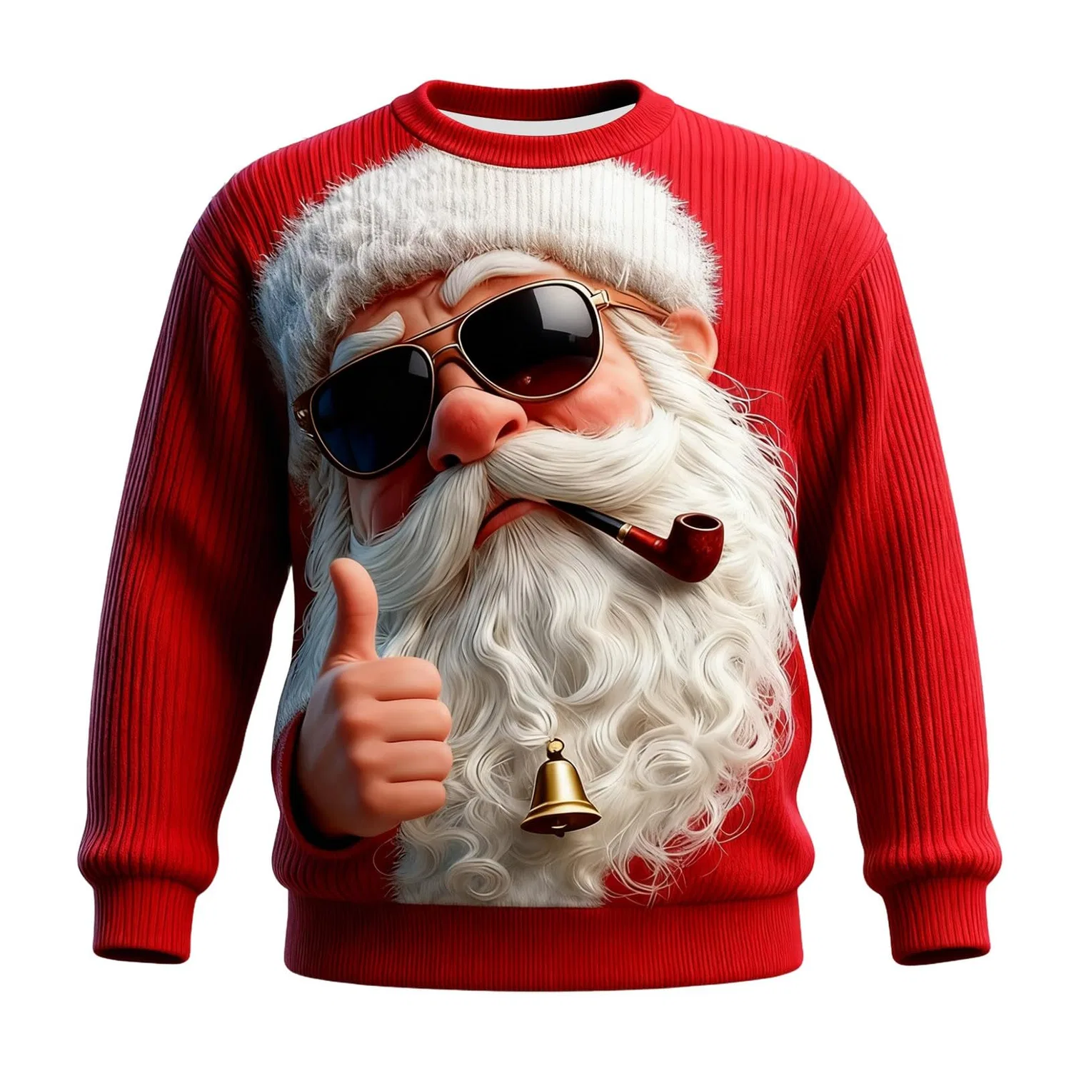 Мужской свитшот с принтом Unsiex Christmas Jumper, Z1-red