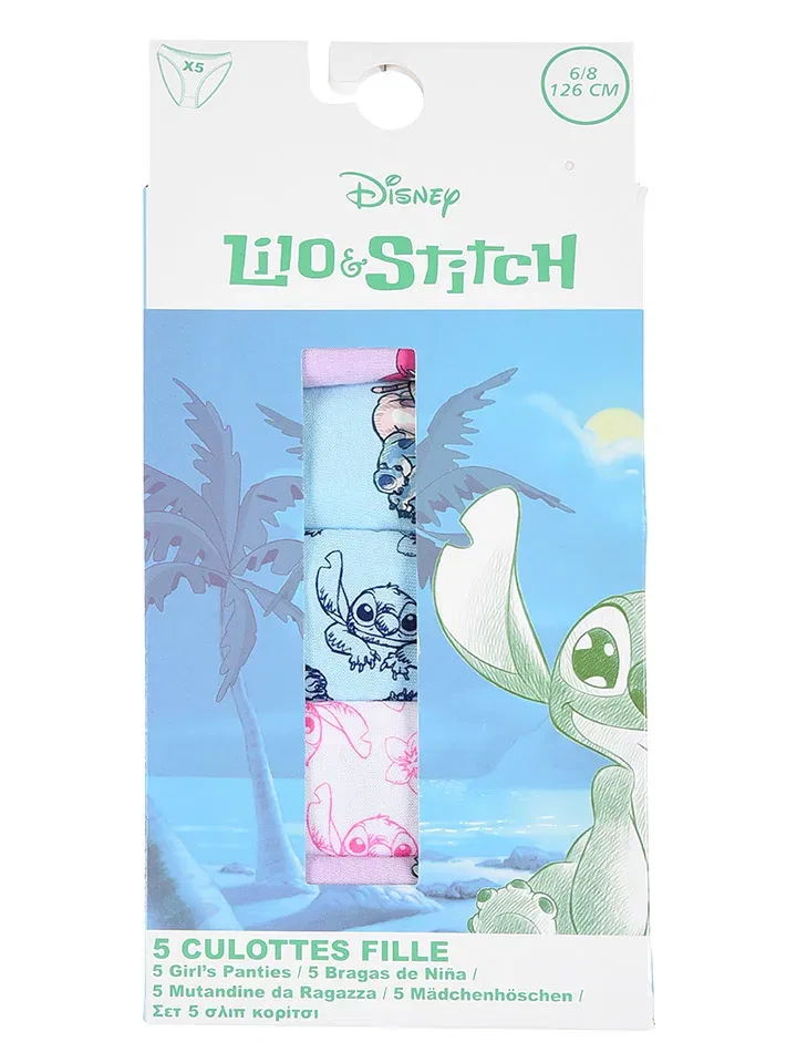 Слипы 5 шт Lilo & Stitch, фиолетовый/голубой — фото 2
