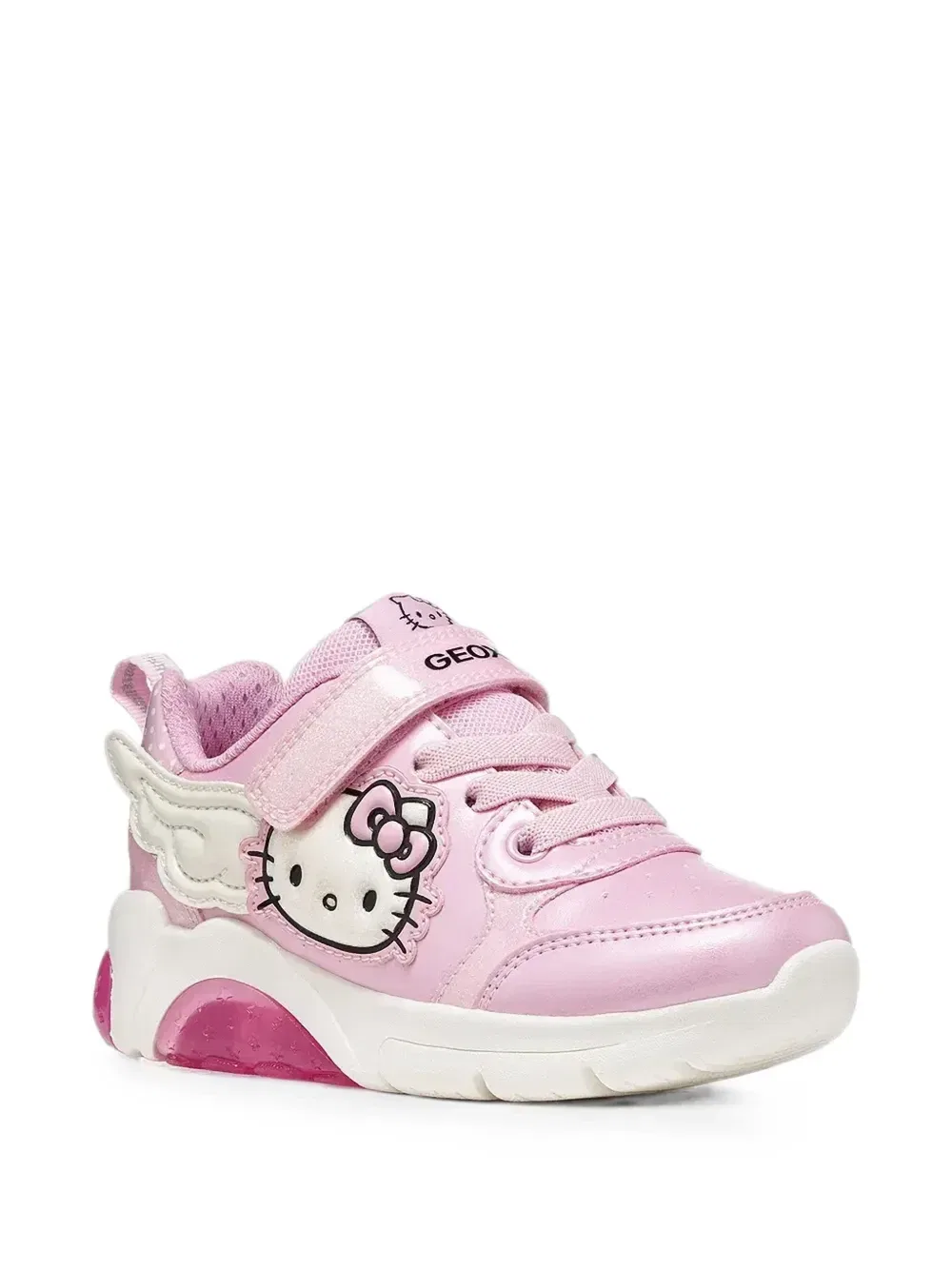 Кроссовки Fadinlight Hello Kitty на липучках из коллаборации с Sanrio Geox Kids, розовый