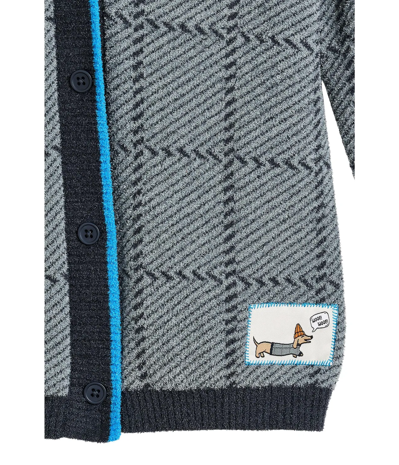 Кардиган Cozychic Ultra Lite в клетку (для малышей) Barefoot Dreams Kids, Indigo Multi — фото 3