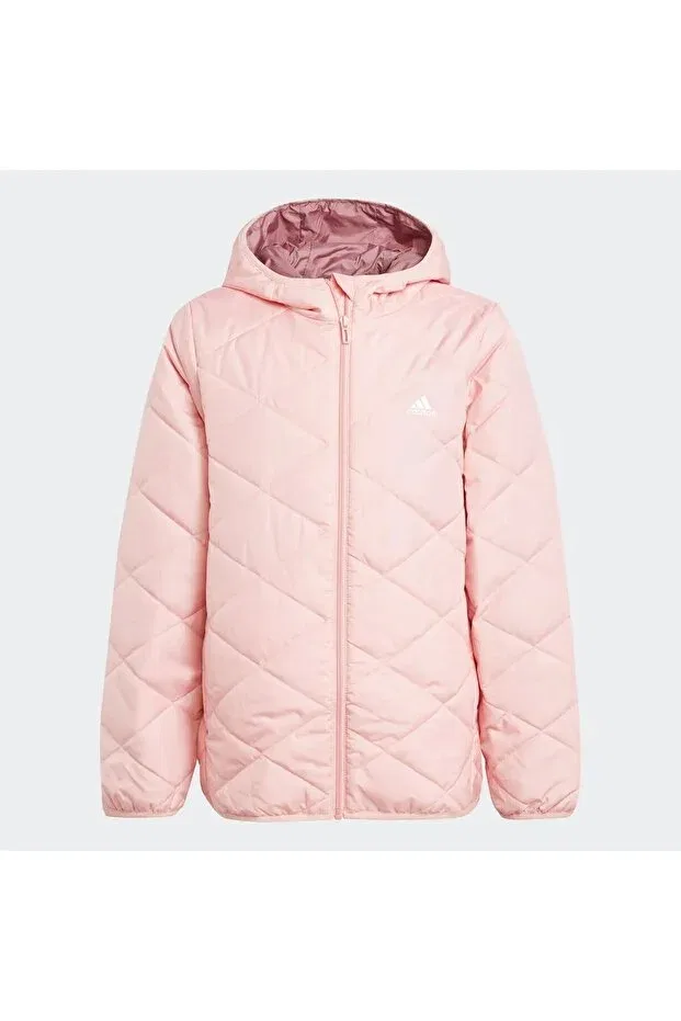 Детское спортивное пальто для девочек с капюшоном Adidas, Pink