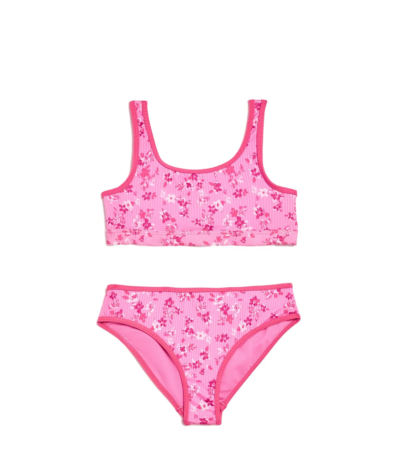 Купальник-бикини с вырезом-лодочкой (для детей постарше) Abercrombie Kids, Anf Fuchsia Pink