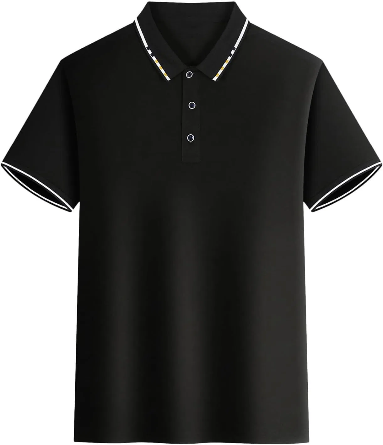 Мужская футболка с коротким рукавом хенли Golf, Black — фото 2