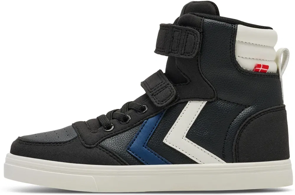 Кроссовки высокие кожаные Slimeer Stadil Leather High Jr Hummel, черный