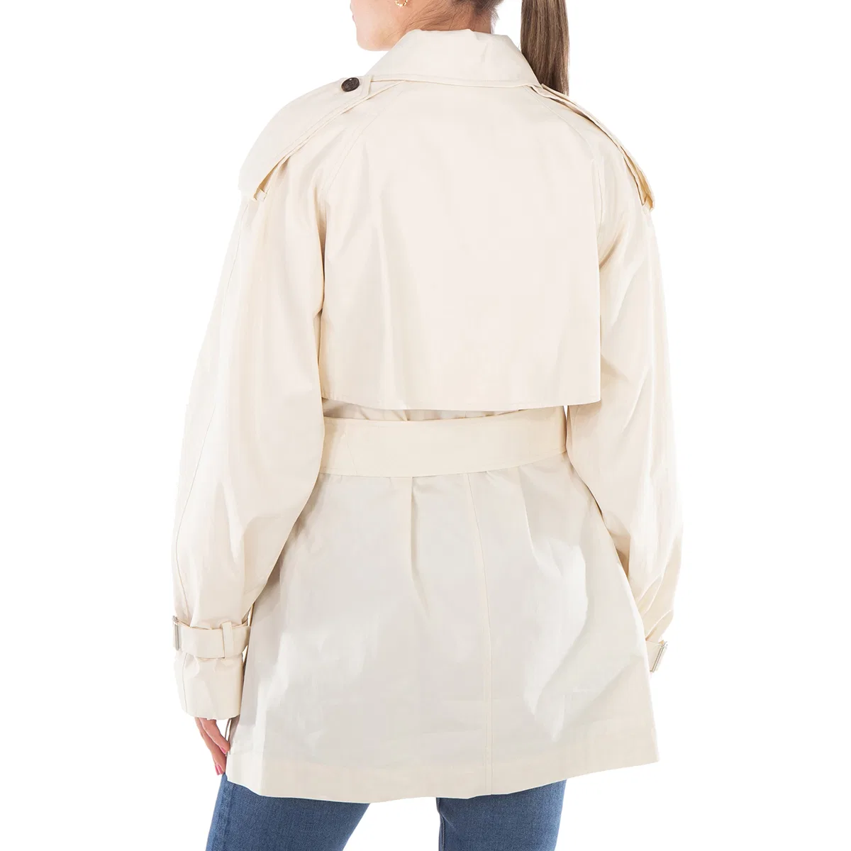Пальто Burberry Short Belted Trench Coat, Calico — фото 4
