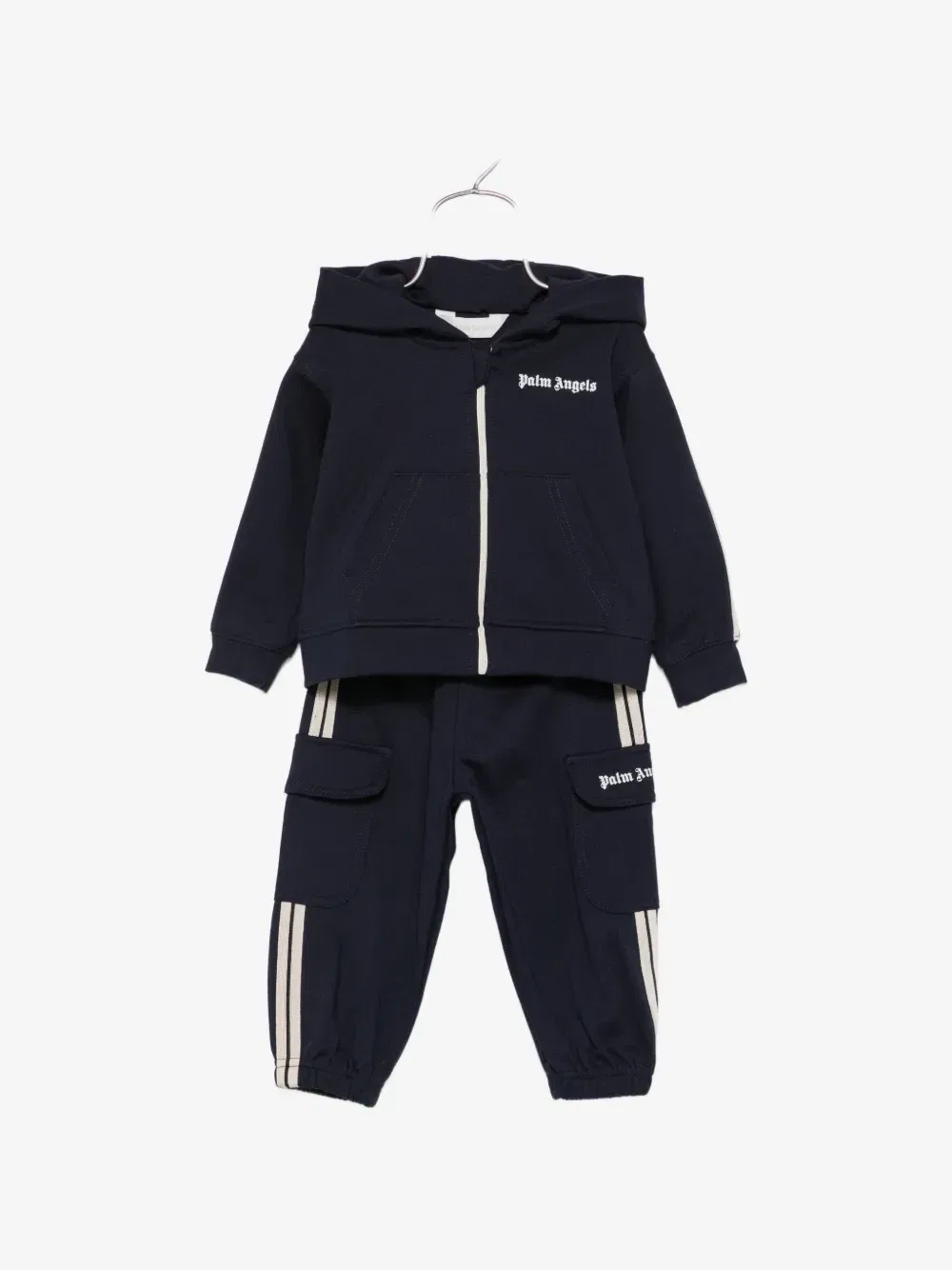 Спортивный костюм с логотипом на лампасах Palm Angels Kids, синий