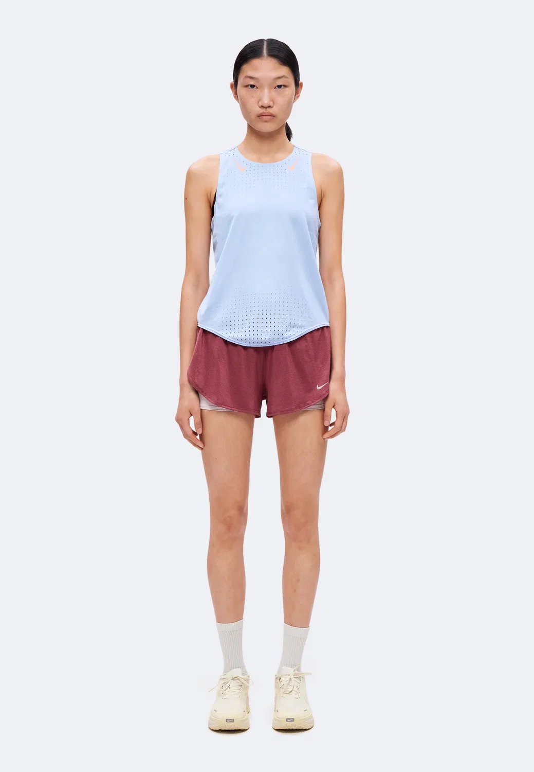 Flow - шорты 2-в-1 Nike Performance, Pink Smoke/Bleached Lilac — фото 2