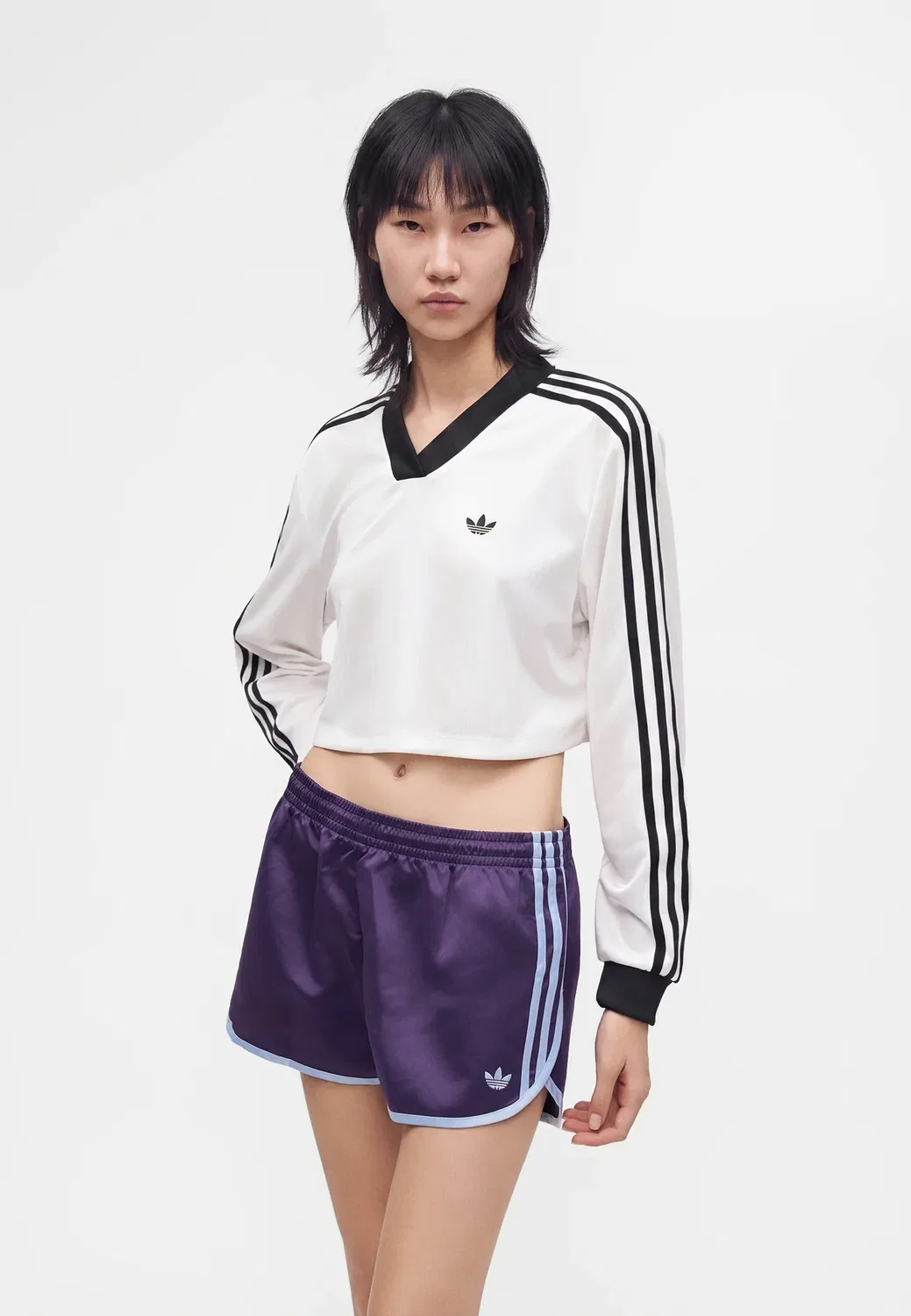 Спринтерские шорты Adidas Originals, Violet/Blue Dawn — фото 4