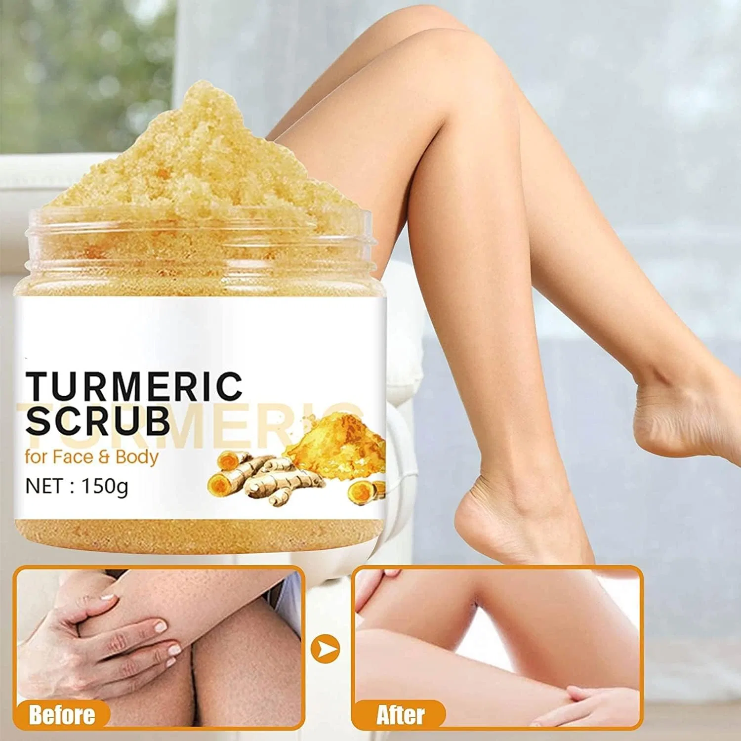 Скраб для тела Turmeric Body Scrub, Bamideo, 150 г — фото 2
