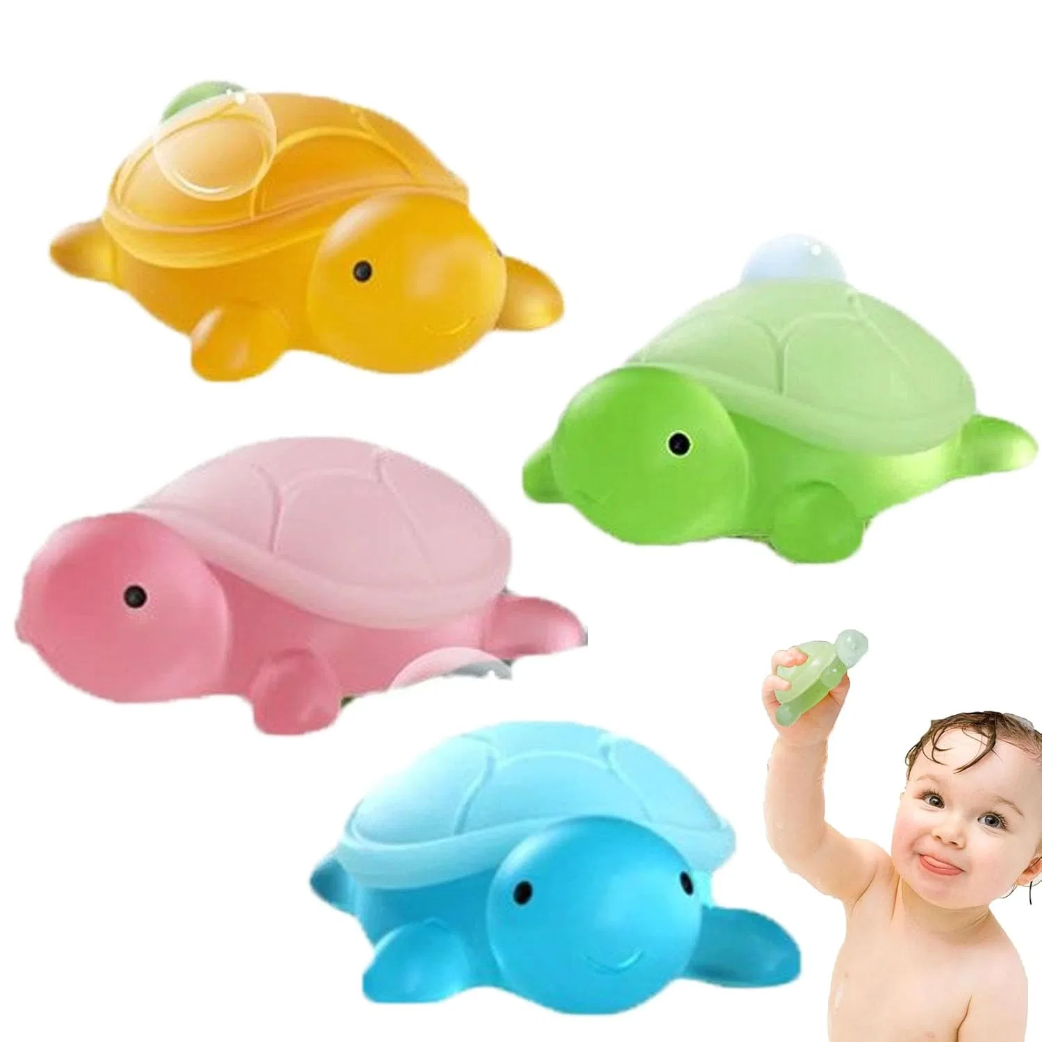 Мыло ручной работы Little Turtle, набор 4 шт, Fresh Klouyhty