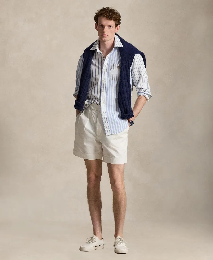 Мужская рубашка с длинным рукавом с принтом, модель Nautical Funshirt Polo Ralph Lauren, 7274 Nautical Funshirt — фото 2