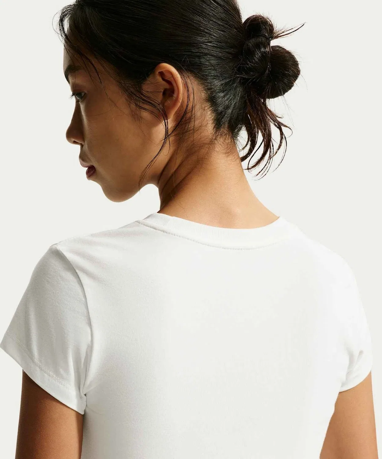 Женская футболка с принтом Slim Mod-Cropped NIKE, Cream — фото 3