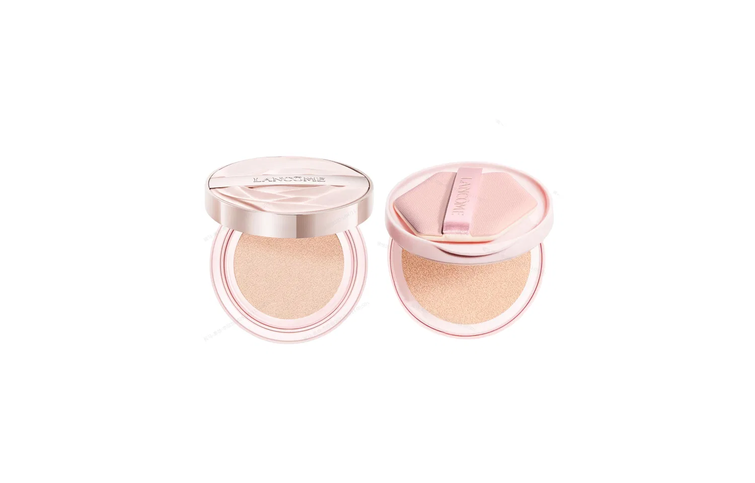 Женский набор для макияжа с тональной основой Air Cushion LANCOME, W10 Yellow Undertone, 4 г + сменный блок 4 г