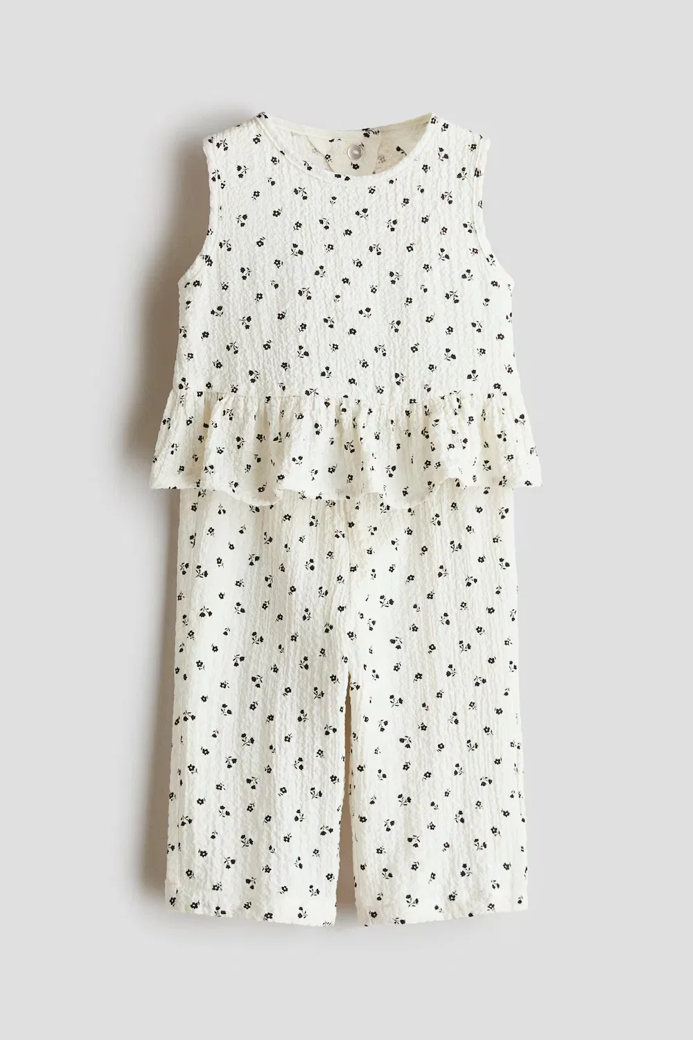 Комбинезон H&M, Cremefarben/Geblümt