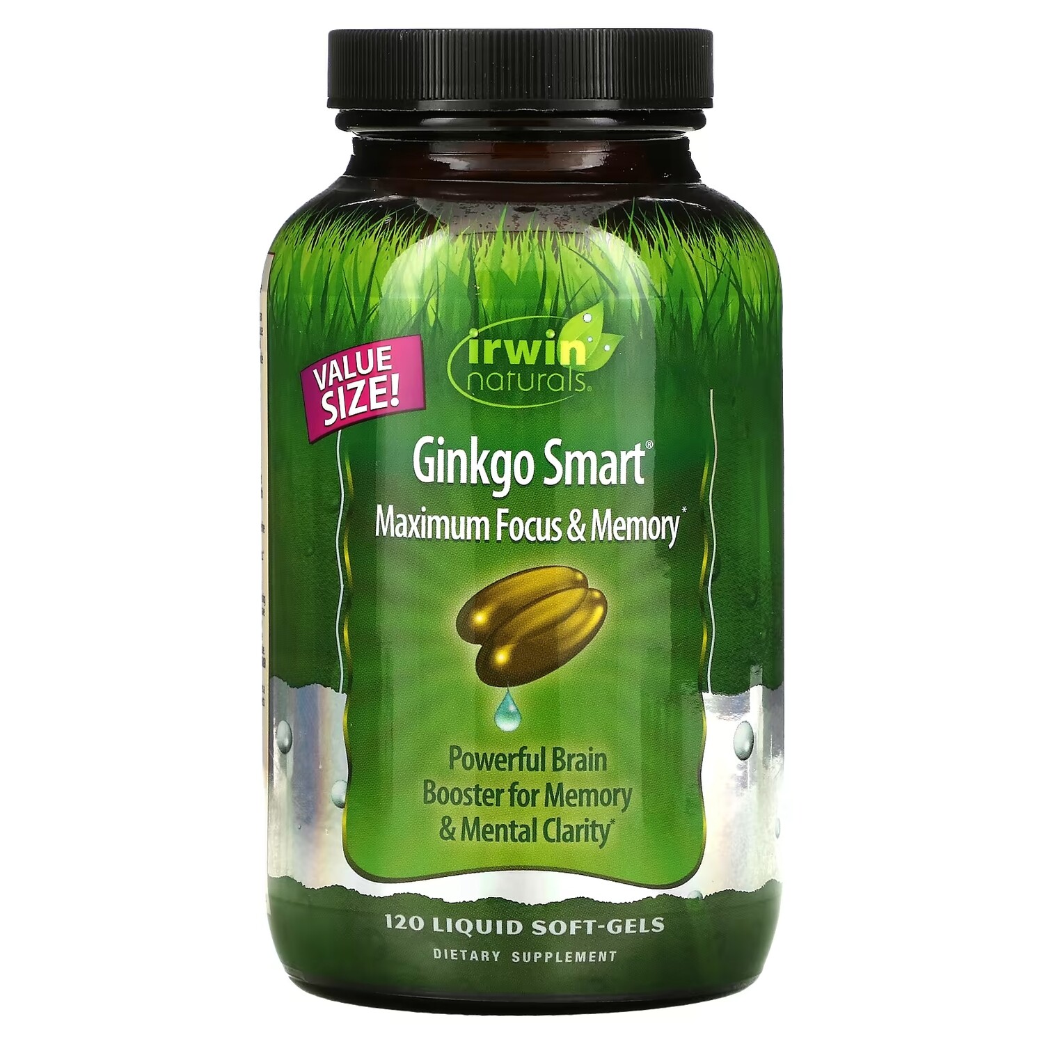 

Irwin Naturals Экстракт гинго для памяти и внимания, 120 гелевых капсул