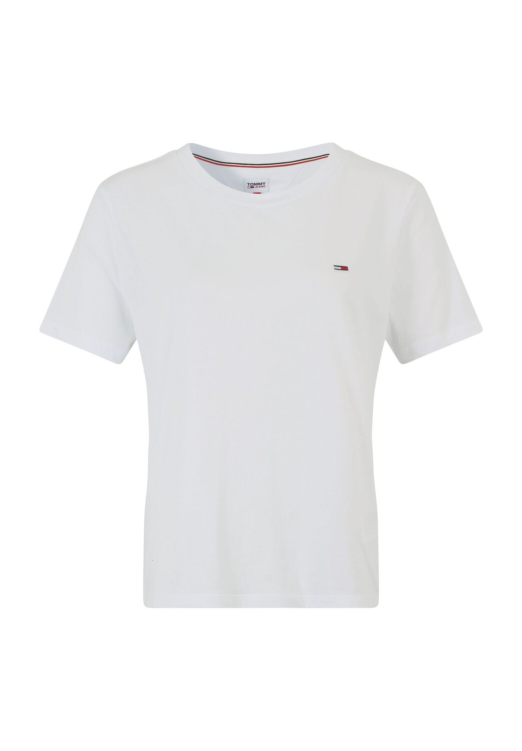 

Футболка, круглый вырез, женская TOMMY Jeans, цвет Ybr White