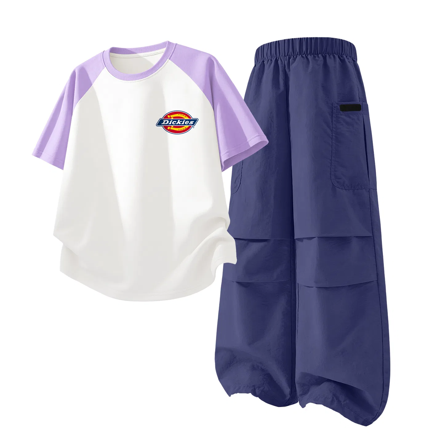 Детский спортивный костюм с круглым вырезом Dickies, Purple White