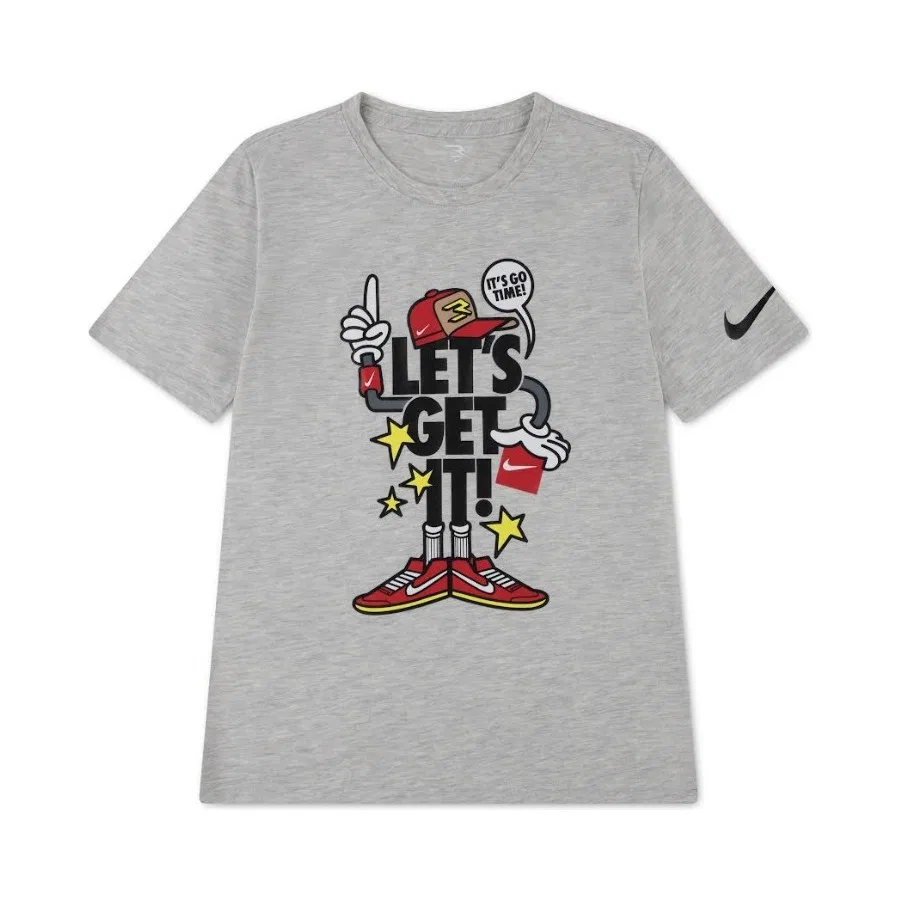 Детская футболка с принтом Lets Get It Capmando Tee Nike, Разноцветный