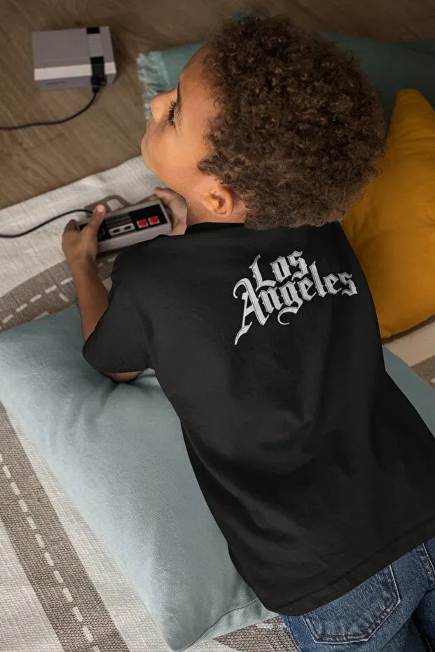 Детская футболка с принтом California Kids Lorvex, Черный