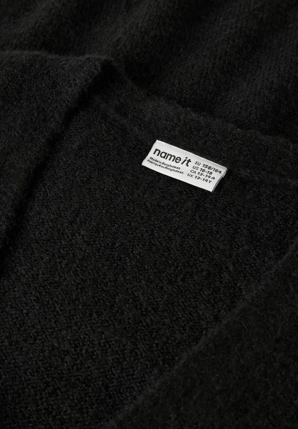 Nkfolina ls knit card noos - cardigan Name It, Black — фото 3