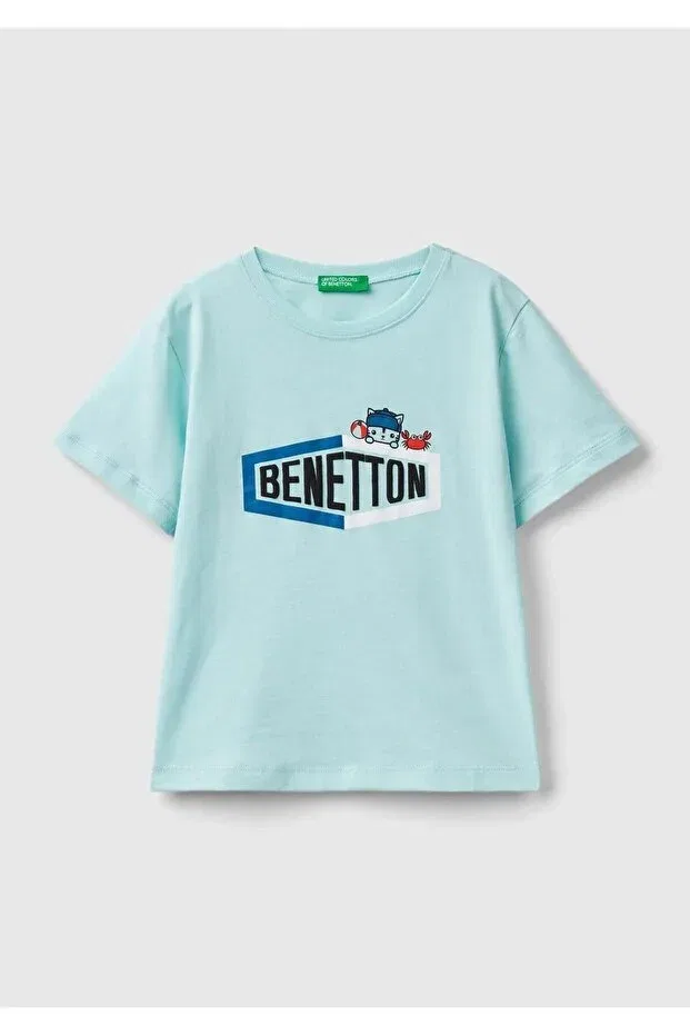 Детская футболка с длинным рукавом United Colors Of Benetton, Water Green